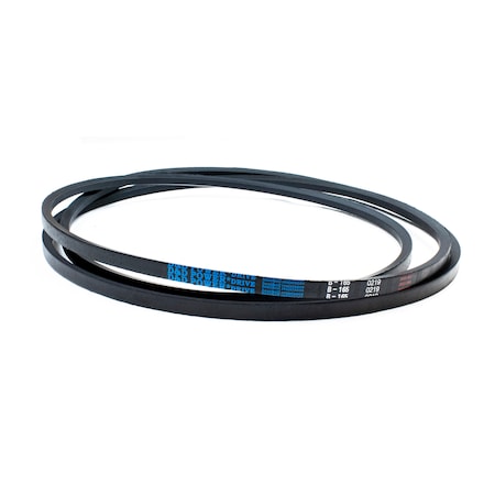 D&D B165 Classical V-Belt, 168 in Outside Length, 21/32 in Top Width, 1 Ribs B165